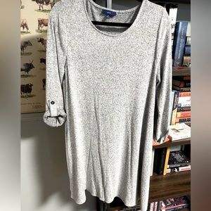 Grey Apt. 9 t-shirt style long sleeve dress